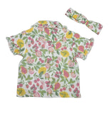 Baby Girls Safari Shirt With Head Band