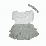 Baby Girls Dress With Headband (2pcs Set)