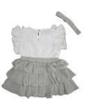 Baby Girls Dress With Headband (2pcs Set)