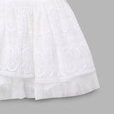 Baby Girls White Party Wear Set-4pcs Gift Set