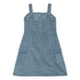 Kid Girls Pinafore Dress With Full Sleeve T-Shirt (2Pcs Set)