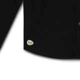 Kid Boys Collar Neck Roll Up Sleeve Solid Shirt