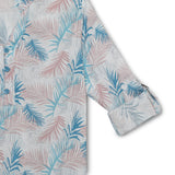Kid Girls Roll Up Sleeve Printed Viscose Top