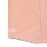 Baby Boys Collar Neck Roll Up Sleeve Polka Dot Printed Shirt