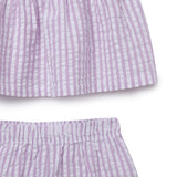 Baby Girls Gingham Checks Spaghetti Top With Bloomer Shorts 2pcs Set