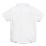 Baby Boys Collar Neck Half Sleeve Shirt 2Pcs Set Playsuit