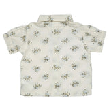 Baby Girls Collar Neck Puff Sleeve Shirt