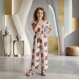 Kids Girls Floral Jumpsuit