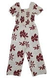 Kids Girls Floral Jumpsuit