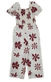 Kids Girls Floral Jumpsuit