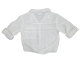 Kids Girls Cropped Tie Up Top