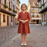 Kids Girls Large Collared Dress