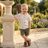 Baby Boys Textured Bermuda