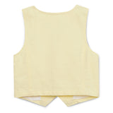 Baby Boys Collar Neck Roll Up Sleeve Shirt with Bow Tie, Waist Coat And Pant Set(4pcs pack)