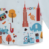 Baby Boys Collar Neck Graphic Shirt