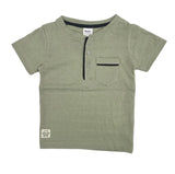 Baby Boys Henley Neck Half Sleeve T-Shirt