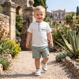 Baby Boys Henley Neck Half Sleeve T-Shirt