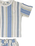 Baby Boys Drop Shoulder T Shirt With Shorts (2Pcs Set)