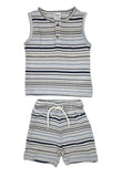 Baby Boys Sleeveless T Shirt With Shorts (2Pcs Set)
