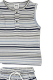 Baby Boys Sleeveless T Shirt With Shorts (2Pcs Set)