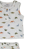 Baby Boys Sleeveless T Shirt With Shorts (2Pcs Set)