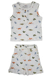 Baby Boys Sleeveless T Shirt With Shorts (2Pcs Set)