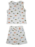 Baby Boys Sleeveless T Shirt With Shorts (2Pcs Set)
