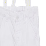 Baby Boys Collar Neck Half Sleeve Shirt And Suspender Shorts