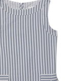 Kid Girls Sleeveless Pinafore Dress With Inner Half Sleeve T-Shirt (2Pcs Set)