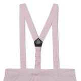 Baby Boys Shirt With Bow Tie and Suspender Shorts -3pcs set