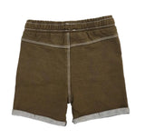 Baby Boys Knitted Denim Brown Shorts