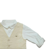 Kids Boys Shirt With Bow Tie,Waist Coat & Pant(4pcs set)
