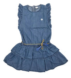 Kids Girls Ruffle Denim Dress