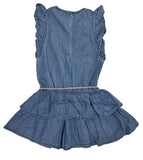 Kids Girls Ruffle Denim Dress