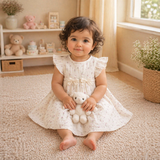 Baby Girls Round Neck Sleeveless Dress