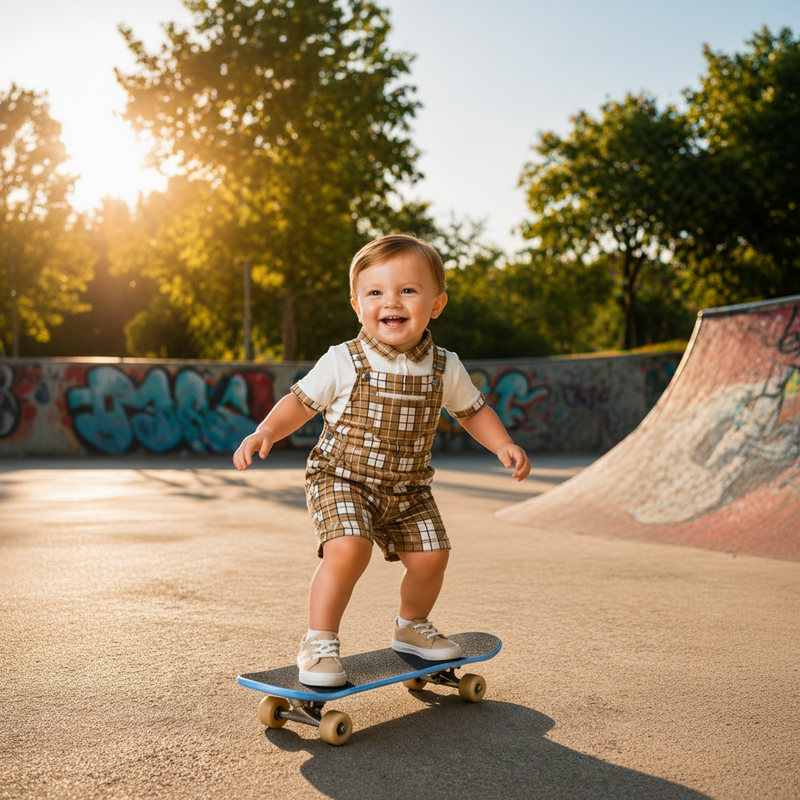 Baby Boys Playsuit with Inner T-Shirt( 2Pcs Set)