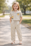 Kid Girls Embroidered Co-Ord Set
