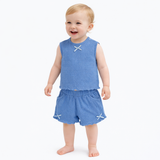 Baby Girls Set Sleeveless Top with Bloomer Shorts(2pcs Co-ord set)