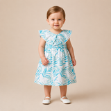 Baby Girls Tropical Leaf Print Dress