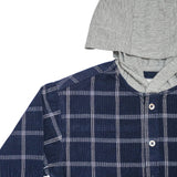 Baby Boys Hooded Rollup Sleeve Shirt