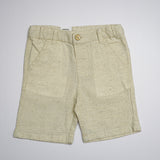 Baby Boys Waist Coat,Shirt With Bow Tie And Shorts Linen Blend Set(4pcs Set)