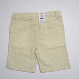 Baby Boys Waist Coat,Shirt With Bow Tie And Shorts Linen Blend Set(4pcs Set)
