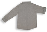 Baby Boys Collar Neck Roll Up Sleeve Shirt