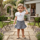 Baby Girls T-Shirt with Skirt (2pcs Set)