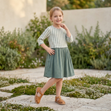 Kids Girls 3/4th Sleeve Dress
