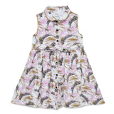 Girls Peter Pan Collar Sleeveless Dress