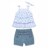 Baby Girls Bloomer Denim Shorts