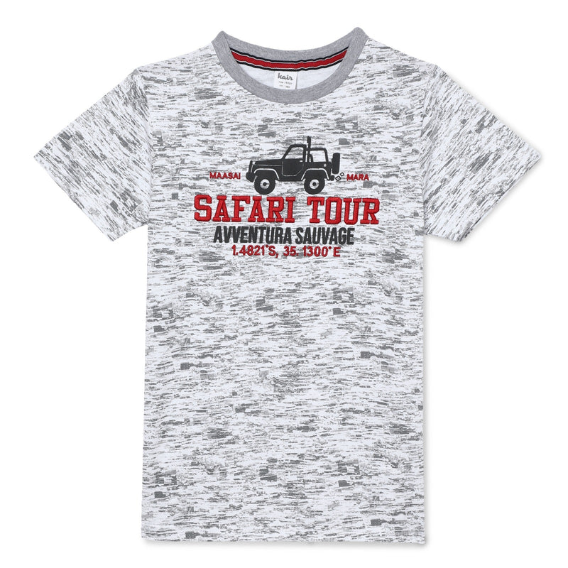 Kid Boys Round Neck Half Sleeve T-Shirt