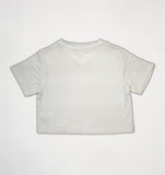 Kid Girls V-Neck Half Sleeve Cropped Top