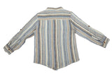 Kids Boys Grandad Collar Striped Shirt
